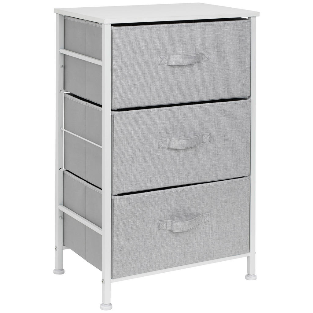 PBJ KOMODA, šedá, bílá, 45/71.5/30 cm