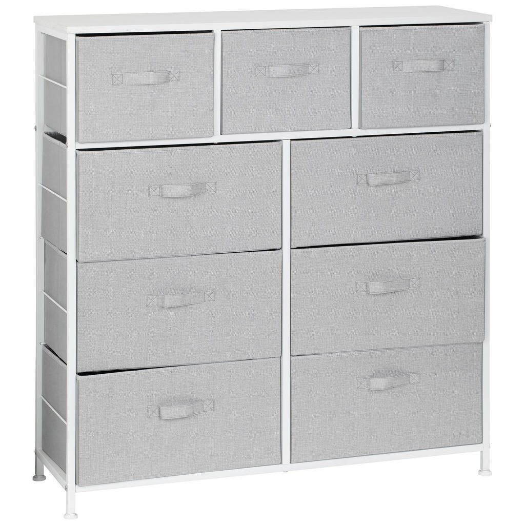 PBJ KOMODA, šedá, bílá, 96/104/30 cm