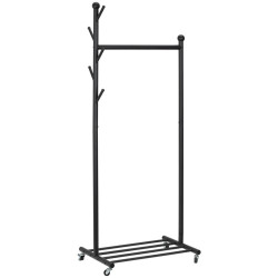 PBJ POJÍZDNÝ ŠATNÍ STOJAN, 68/170/43 cm