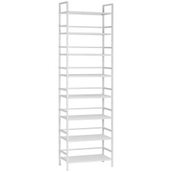 PBJ REGÁL NA BOTY, bílá, 59/196/30 cm