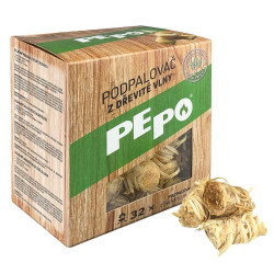 PE-PO Dřevitá vlna 32 podpalů