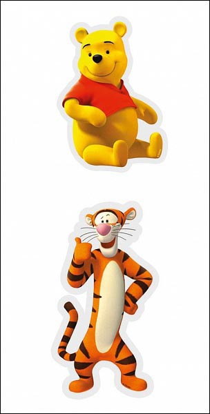 Pěnové figurky mini medvídek pú