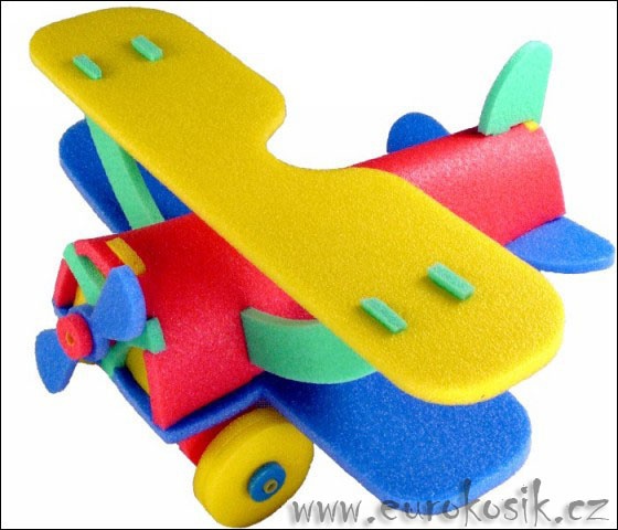 Pěnové puzzle 3d - dvouplošník