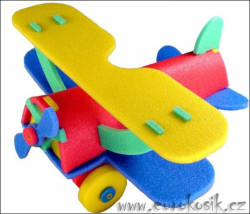 Pěnové puzzle 3d - dvouplošník