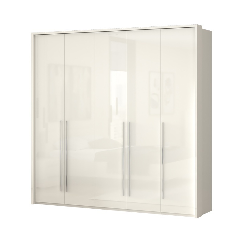 Pětidveřová skříň tiana-béžová - p54b/pn s osvětlením