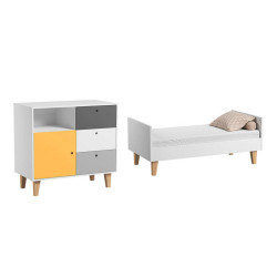 Petits-meubles POKOJ PRO MIMINKO 2DÍLNÝ Concept žlutá