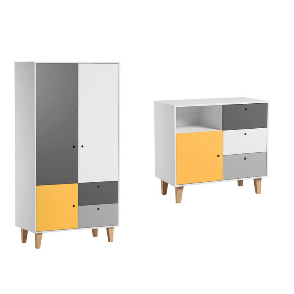Petits-meubles POKOJ PRO MIMINKO 2DÍLNÝ Concept žlutá