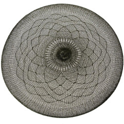 Plastové prostírání 38x0.3x38 cm černá