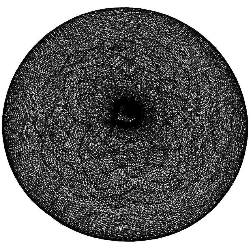 Plastové prostírání 38x0.3x38 cm černý