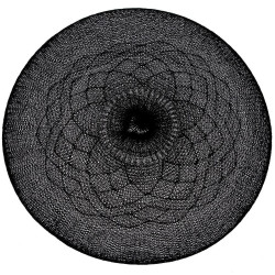 Plastové prostírání 38x0.3x38 cm černý