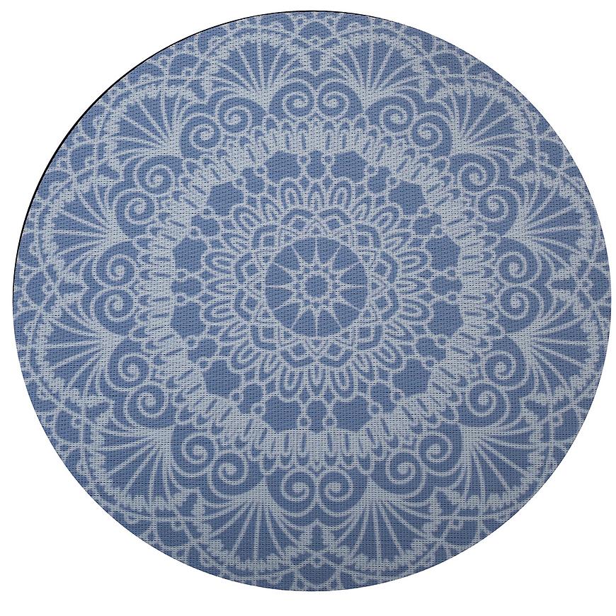 Plastové prostírání 38x0.3x38 cm modrý,bílý