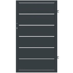 PLOTOVÁ BRANKA NOVARA PRAVÁ 90x150 ZN RAL7024 MAT