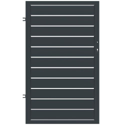 PLOTOVÁ BRANKA SALERNO LEVÁ 90x150 ZN RAL7024 MAT