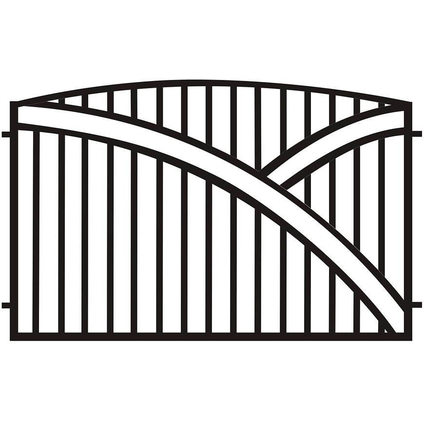 PLOTOVÉ POLE GENUA 2x1,25 ZN RAL9005 MAT