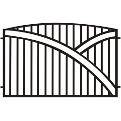 PLOTOVÉ POLE GENUA 2x1,25 ZN RAL9005 MAT