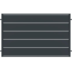 PLOTOVÉ POLE NOVARA 2x1,20 ZN RAL7024 MAT