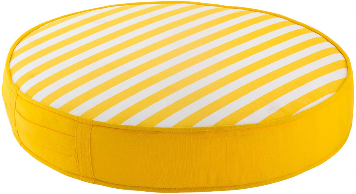 Podsedák dundee - žlutá/bílá