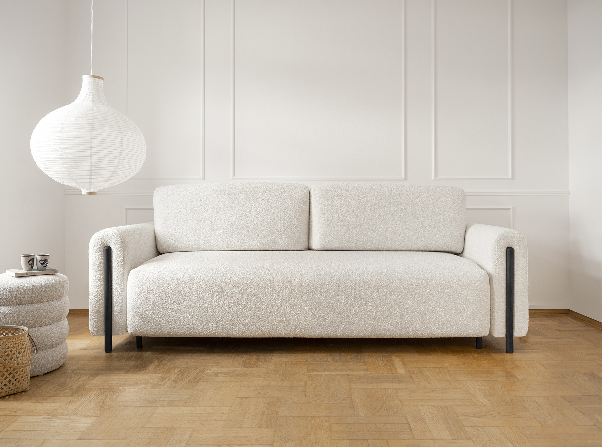 Pohovka Arcadova Nožičky: Černé, látka: Jaffray 1