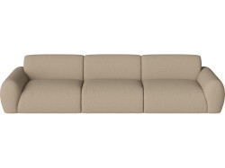 Pohovka Núvol 3 moduly se 2 nízkými bočnicemi, více variant - Bolia Varianta: Vilme - Bouclé & texture, Dark beige