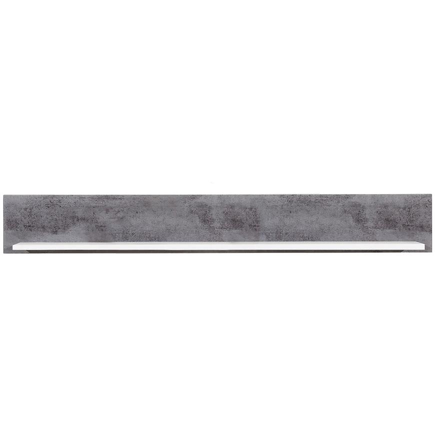 Polička Brando B08 bílá/beton