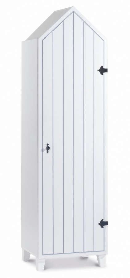 Policová skříň 1d dundee pravá - bílá