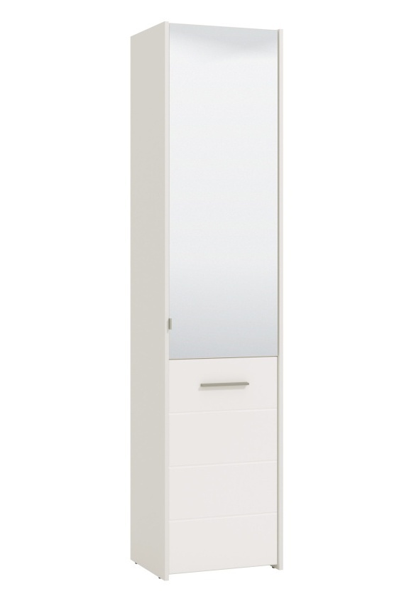 Policový botník 1d (s rýhami) trento - bílá