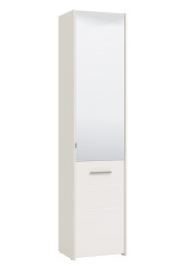 Policový botník 1d (s rýhami) trento - bílá