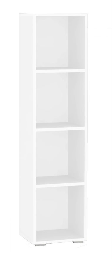 Policový regál rea rebecca 4 - bílá - s dvířky/bez dvířek