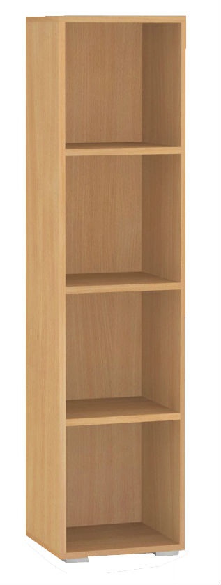 Policový regál rea rebecca 4 - buk - s dvířky/bez dvířek