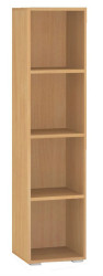 Policový regál rea rebecca 4 - buk - s dvířky/bez dvířek