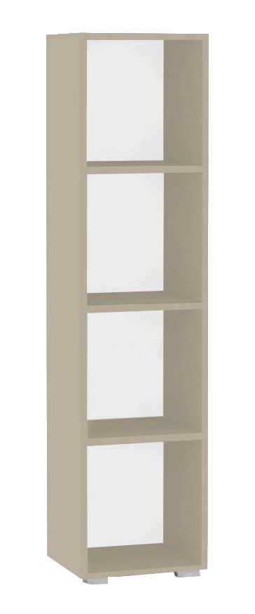 Policový regál rea rebecca 4 - cappuccino - s dvířky/bez dvířek