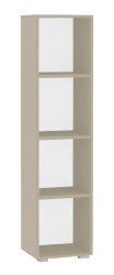 Policový regál rea rebecca 4 - cappuccino - s dvířky/bez dvířek
