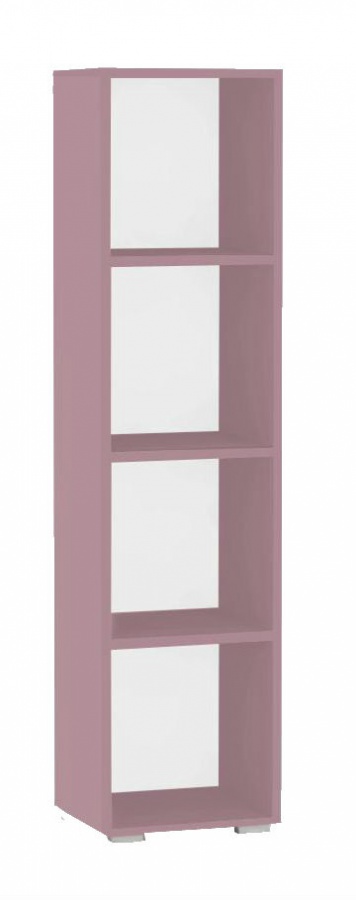 Policový regál rea rebecca 4 - plum - s dvířky/bez dvířek