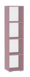 Policový regál rea rebecca 4 - plum - s dvířky/bez dvířek