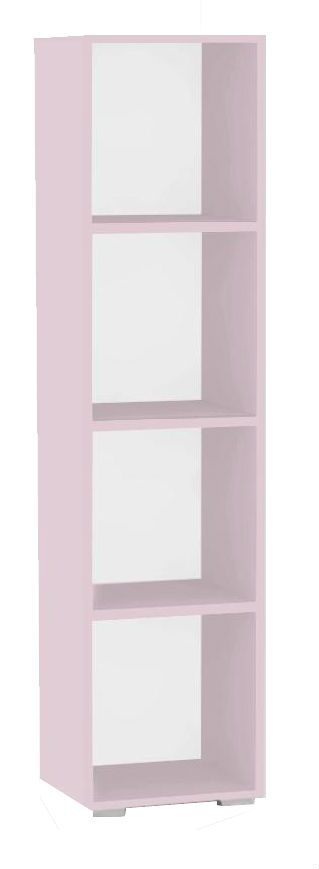 Policový regál rea rebecca 4 - rose - s dvířky/bez dvířek