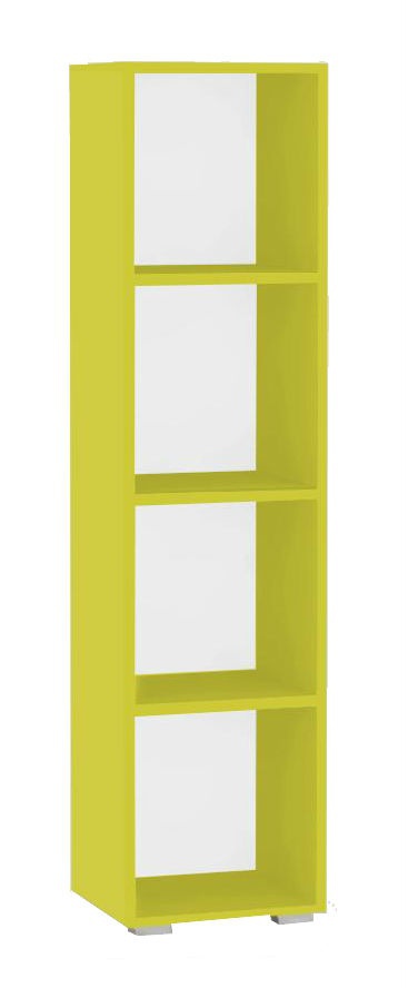 Policový regál rea rebecca 4 - zelená - s dvířky/bez dvířek