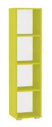 Policový regál rea rebecca 4 - zelená - s dvířky/bez dvířek