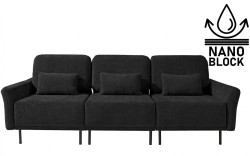 Polohovací trojmístná pohovka adapto - výběr potahu - nano block