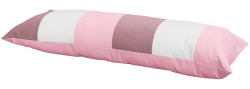 Polštář obdelník - růžová / bílá
