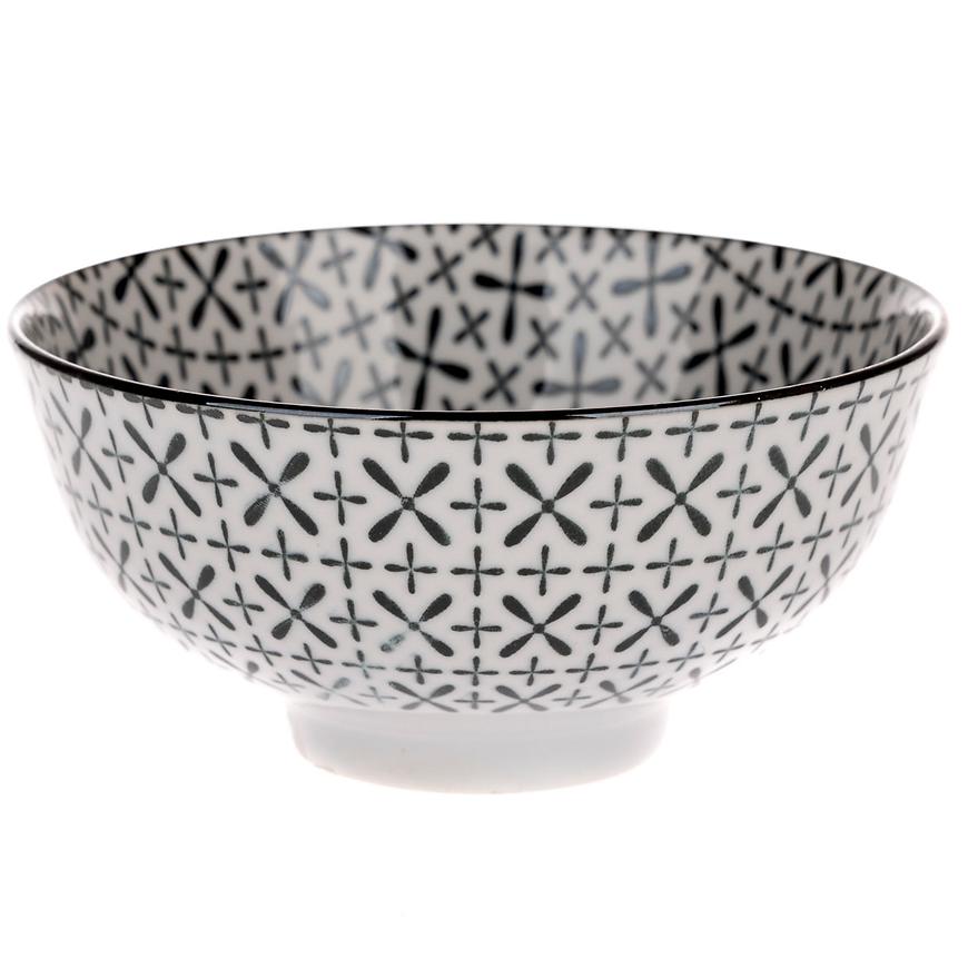 Porcelánová miska 12x5.5x12cm šedá