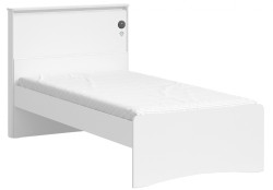 Postel 100x200cm s usb portem pure - bílá