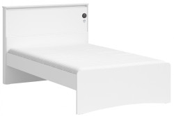 Postel 120x200cm s usb portem pure - bílá
