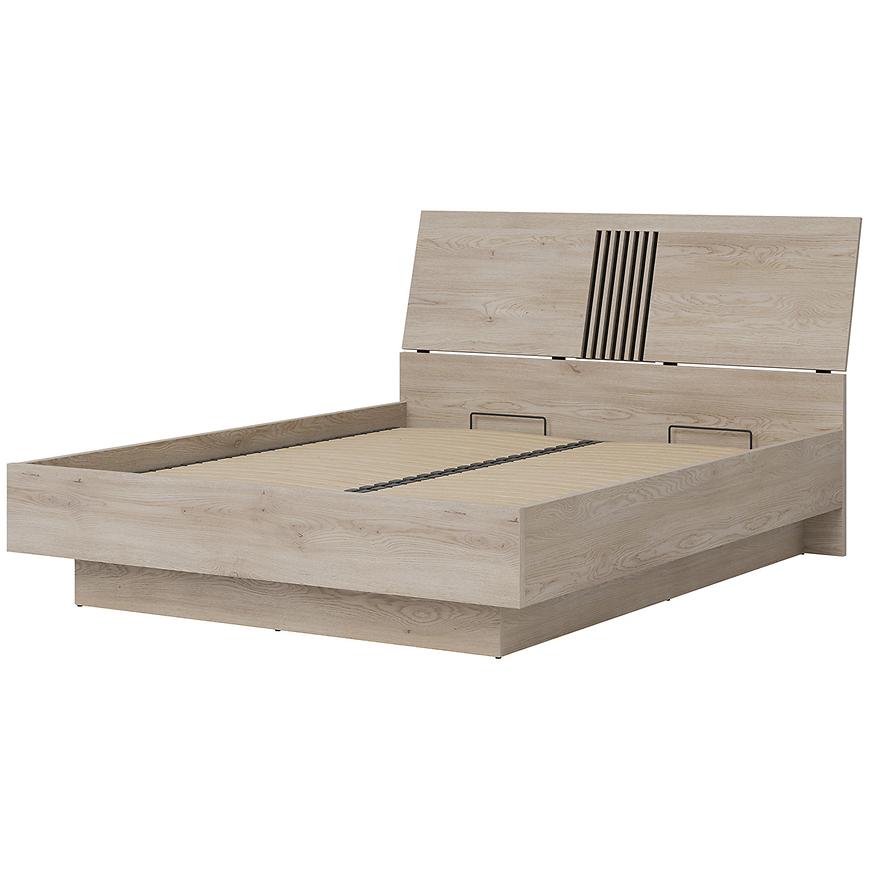 Postel 160 Sip Mati Mi18/160 dub cremona/černá s úložným prostorem