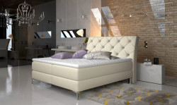 Postel boxspring 160x200 s úložným prostorem adel - šedá - dora 95