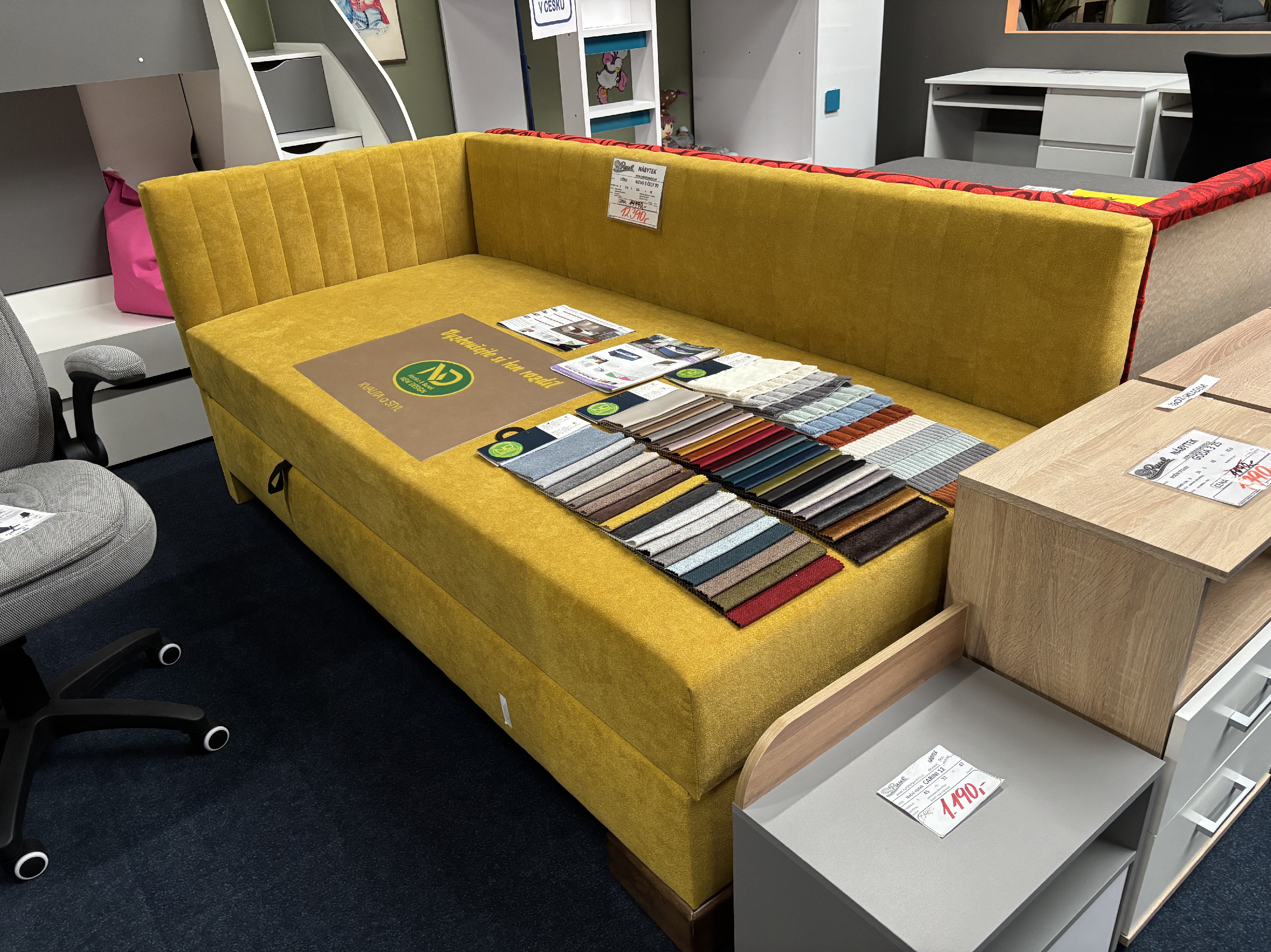 Postel Novo s čely 90 - látka č. 5