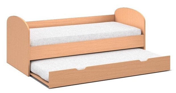 Postel s přistýlkou rea abra 90x200cm - buk