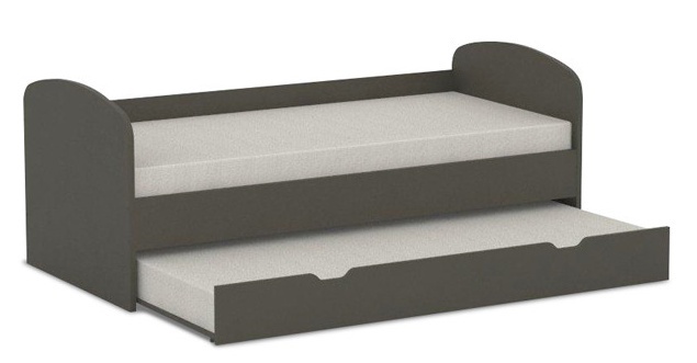 Postel s přistýlkou rea abra 90x200cm - graphite