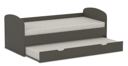 Postel s přistýlkou rea abra 90x200cm - graphite