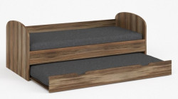 Postel s přistýlkou rea abra 90x200cm - ořech rockpile