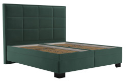 Postel Sabrina Matrace: Bez matrace, látka: Tiffany 10 Dark Green